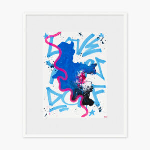 Acrylserie "Love your dorf" Nr. 45, gerahmt